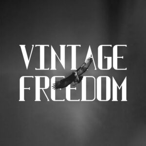 Classic Vintage Freedom font design with an essence of nostalgia and elegance.