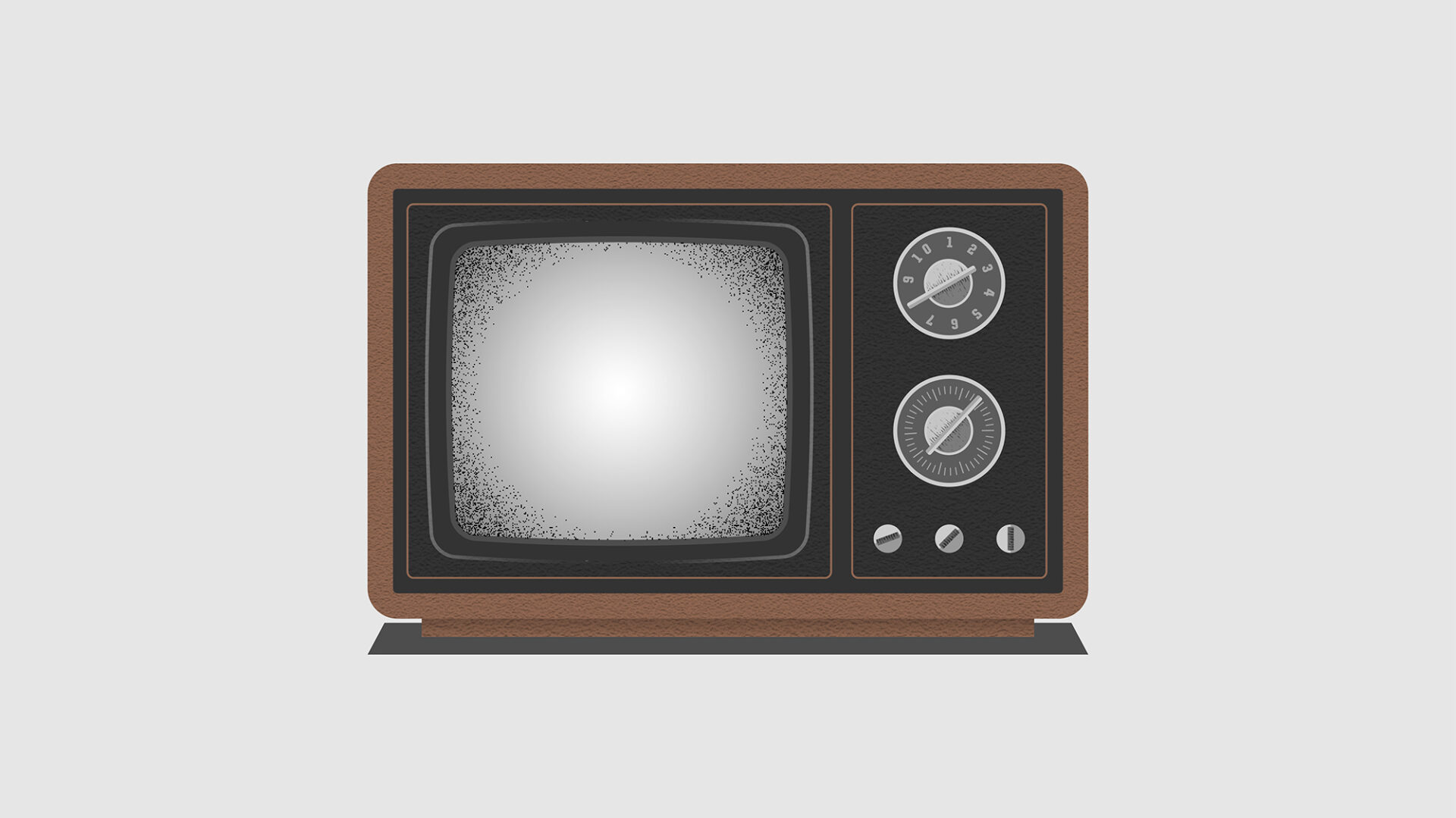 Illustration of a classic vintage television set, representing the nostalgia of bygone entertainment and timeless viewing experiences.
